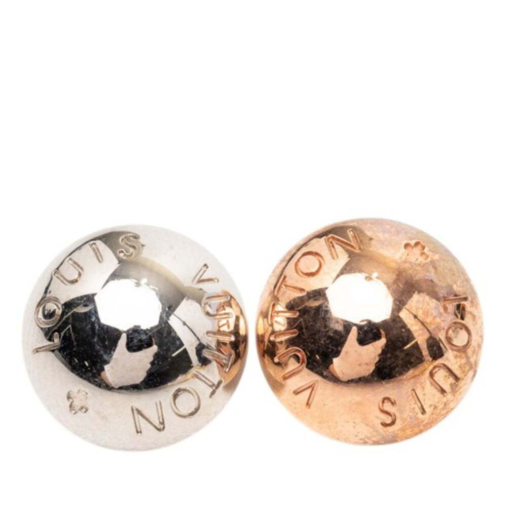 LOUIS VUITTON Gold Monogram Earrings - Picture 7 of 12